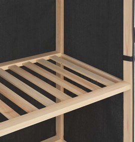 vidaXL Ντουλάπα Γκρι 79 x 40 x 170 εκ. Υφασμάτινη