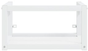 vidaXL Σκελετός Νιπτήρα Μπάνιου με Εντοιχισμένο Νιπτήρα Λευκό Σίδερο