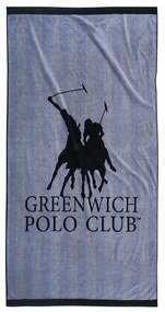 Πετσέτα Θαλάσσης Βαμβακερή 90x180εκ. Essential 3856 Γκρι Greenwich Polo Club