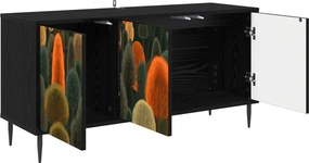 vidaXL Ντουλάπι TV ZAANDAM 102 x 33 x 51 εκ Μαύρη Δρυς