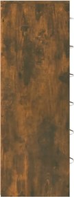 vidaXL Ντουλάπι με 6 Συρτάρια Καπνιστή Δρυς 50x34x96 εκ. Επεξεργ. Ξύλο