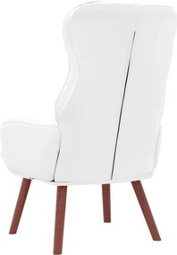 vidaXL Πολυθρόνα Λευκό 69 x 74 x 93 εκ. Δερματίνη