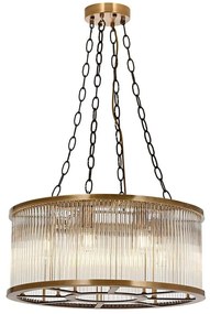Φωτιστικό Οροφής 301AUR1327 Φ65x100cm 8xE27 40W Gold Opviq