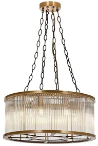 Φωτιστικό Οροφής 301AUR1327 Φ65x100cm 8xE27 40W Gold Opviq