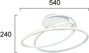 Φωτιστικό Πλαφονιέρα LED Viokef Mily White 4301500