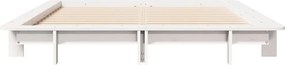 vidaXL Σκελετός Κρεβ. Χωρίς Στρώμα Λευκό 120x200 εκ Μασίφ Πεύκο