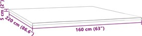 vidaXL Ανώστρωμα 160 x 220 εκ. 5 εκ.