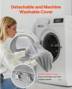 VEVOR Pregnancy Pillow G-Shaped Full Body Maternity Pillow Soft and Breathable