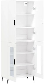 vidaXL Ντουλάπι Λευκό 69,5x34x180 εκ. από Επεξεργασμένο Ξύλο