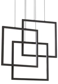 Κρεμαστό Φωτιστικό Οροφής LED 80W Μαύρο Frame 269375 Ideal Lux 269375