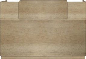 Γραφείο reception Lotus pakoworld σε χρώμα φυσικό 140x70x110εκ