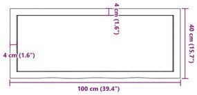 ΕΠΙΦ. ΤΡΑΠΕΖΙΟΥ ΣΚΟΥΡΟ ΓΚΡΙ 100X40X4 ΕΚ ΕΠΕΞ. ΜΑΣΙΦ ΞΥΛΟ ΔΡΥΟΣ 3156426