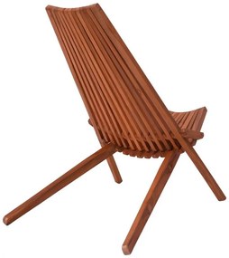 Καρέκλα - Πολυθρόνα Phoenox πτυσσόμενη φυσικό teak ξύλο 101x63x80 εκ. 101x63x80 εκ.