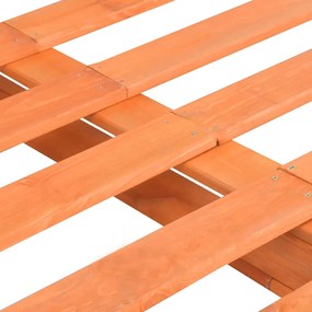 vidaXL Πλαίσιο Κρεβατιού Καφέ 120 x 200 εκ. Παλέτες Μασίφ Ξύλο Πεύκου
