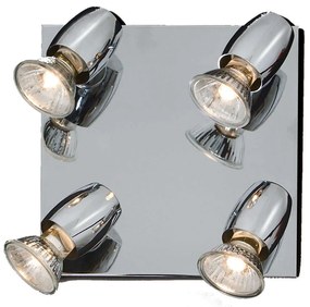 Φωτιστικό Οροφής - Σποτ 77-1170 25x25x15cm 4xGU10 50W Silver Homelighting