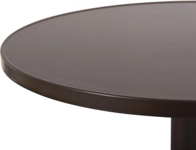 ΤΡΑΠΕΖΙ ΣΤΡΟΓΓΥΛΟ GOSS HM5974.02 ΑΛΟΥΜΙΝΙΟ ΚΑΦΕ Φ60x70Υεκ.