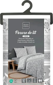 Σετ σεντόνια διπλά Flavie Douceur d'intérieur - 140x190cm