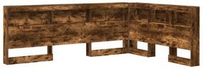 vidaXL Κεφαλάρι Αποθήκης Καπνιστή δρυς 135 cm Επεξεργασμένο ξύλο