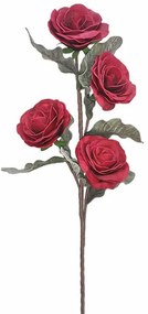 Τεχνητό Λουλούδι Τριαντάφυλλο 00-00-6117-4 86/37cm Red Marhome Foam