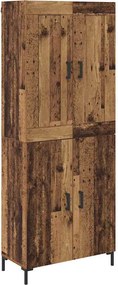 vidaXL Highboard 2 pcs Παλιό Ξύλο Επεξεργασμένο ξύλο
