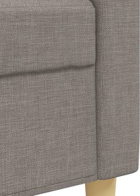 vidaXL Σετ Καναπέ 2 Τεμαχίων Taupe Υφασμάτινο