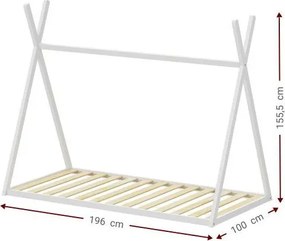 Κρεβάτι παιδικό Pavel-Leuko - 196.00Χ100.00Χ155.50cm