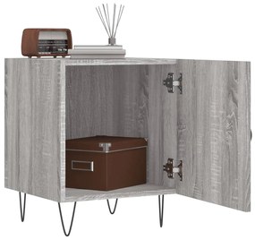 vidaXL Κομοδίνα 2 τεμ. Γκρι Sonoma 40 x 40 x 50 εκ. από Επεξεργ. Ξύλο