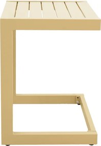 Τραπέζι Aether pakoworld cappuccino αλουμίνιο 37.5x36.5x53εκ