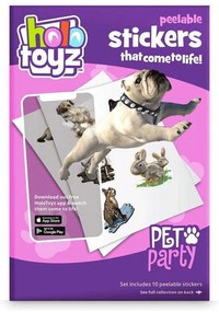 Αυτοκόλλητα Τοίχου Pet Party (Σετ 10Τμχ) HTST100PetParty Multi HoloToyz