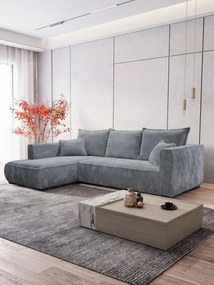 Γωνιακός Καναπές Modena-Γκρι-Αριστερή