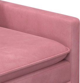 vidaXL Καναπές Ροζ 76 x 81 x 87,5 εκ Βελούδο