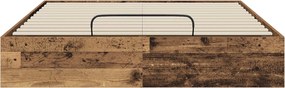 vidaXL Κρεβάτι Οθωμανικού Τύπου Παλιό ξύλο 120 x 200 cm