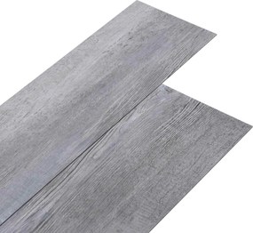 vidaXL Πλάκες Δαπέδου 5,02 m² 36 pcs PVC Ματ Ξύλο Γκρι