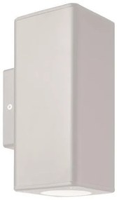 Απλίκα Φωτιστικό Τοίχου IP65 UP-DOWN Πλαστική GU10 Eurolamp-145-82005-Λευκό 145-82005