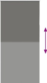 vidaXL Ρολέρ Μπλακάουτ γκρί 100x210 cm Πλάτος υφάσματος 95,7 cm