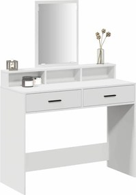 vidaXL Τραπέζι περιποίησης Λευκό 100 x 41 x 140 εκ. Επεξεργασμένο ξύλο