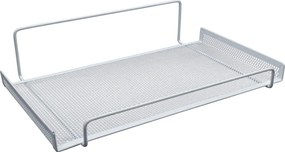 Μεταλλικό Ράφι Τοίχου Δίχτυ 30x19x7cm Άσπρο ή Μαύρο - Άσπρο