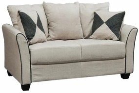 Καναπές Mesa 213, Αριθμός θέσεων: 2, Beige, 142x80x88cm, Ταπισερί, Πόδια: Πλαστική ύλη | Epipla1.gr