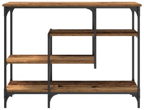 vidaXL Τραπέζι κονσόλας Παλιό Ξύλο 100x35x75 εκ. Κατασκευασμένο από Ξύλο και Σίδερο