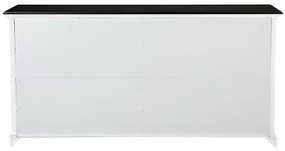 Σιφονιέρα Ocean Delight C109, Άσπρο, Μαύρο, Με συρτάρια και ντουλάπια, Αριθμός συρταριών: 2, 85x170x50cm, 77 kg | Epipla1.gr