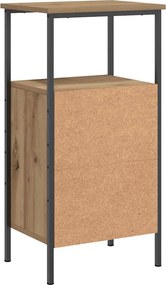 vidaXL Κομοδίνο τεχνίτης Δρυς 41x31x80 εκ. από Επεξεργασμένο Ξύλο