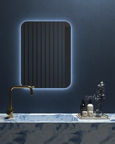 Καθρέπτης τοίχου Curved Project Mirrors με κρυφό φωτισμό Led Διάσταση: 42x80, Διακόπτης Αφής: Όχι, Τοποθέτηση: Οριζόντια