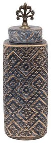Βάζο Κεραμικό 08-122-191 14x14x45cm Grey-Bronze Ceramic
