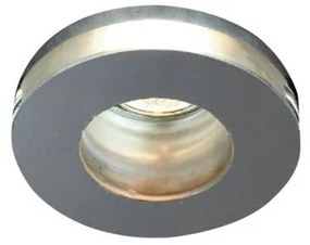 Σποτ Χωνευτό Φωτιστικό 1xGU10 Ασημί Downlight Κρύσταλλο MQ613051A Aca MQ613051A Ασημί