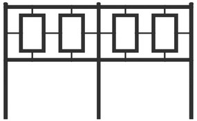 vidaXL Κεφαλάρι Μαύρο 135 εκ. Μεταλλικό