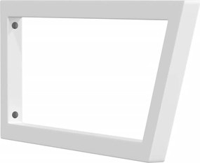 vidaXL Βραχίονες Ραφιών για Νιπτήρα Τραπεζοειδή 2 Τεμ. Λευκοί Χάλυβας