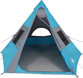 vidaXL Σκηνή Κάμπινγκ Tipi 7 Ατόμων Αδιάβροχη Μπλε