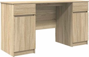 vidaXL Γραφείο Sonoma Δρυς 140 x 49 x 76 εκ. Επεξεργασμένο ξύλο