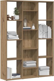 vidaXL Διαχωριστικό/Βιβλιοθήκη Τεχνίτης Δρυς 100x24x140 εκ Μοριοσανίδα