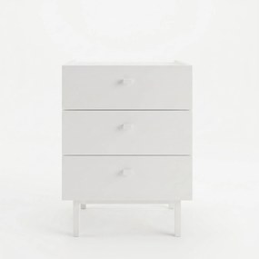 Κομοδίνο Λευκό FLOSA 47.9x36.8x63.5